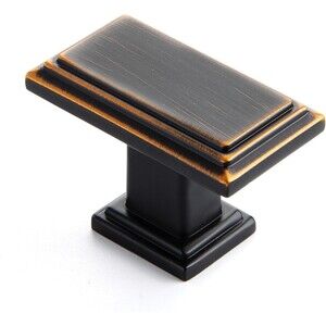 8 Pack Oil Rubbed Bronze Ravinte Cabinet Knobs Rectangular Kitchen Drawer Pulls